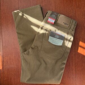 NWT Weatherproof khaki Fleece-Lined Pants